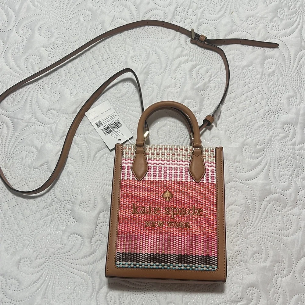 NWT- kate spade Mini Ellie Bag/ Crossbody/ Pink and Brown